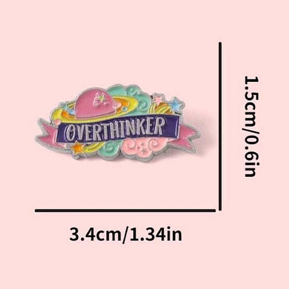 NEW Overthinker Brooch/Pin - Picture 2 of 3